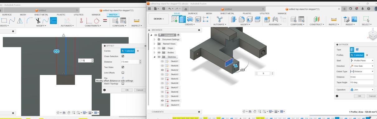 stepper motor 7