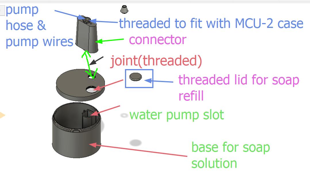 soap container parts