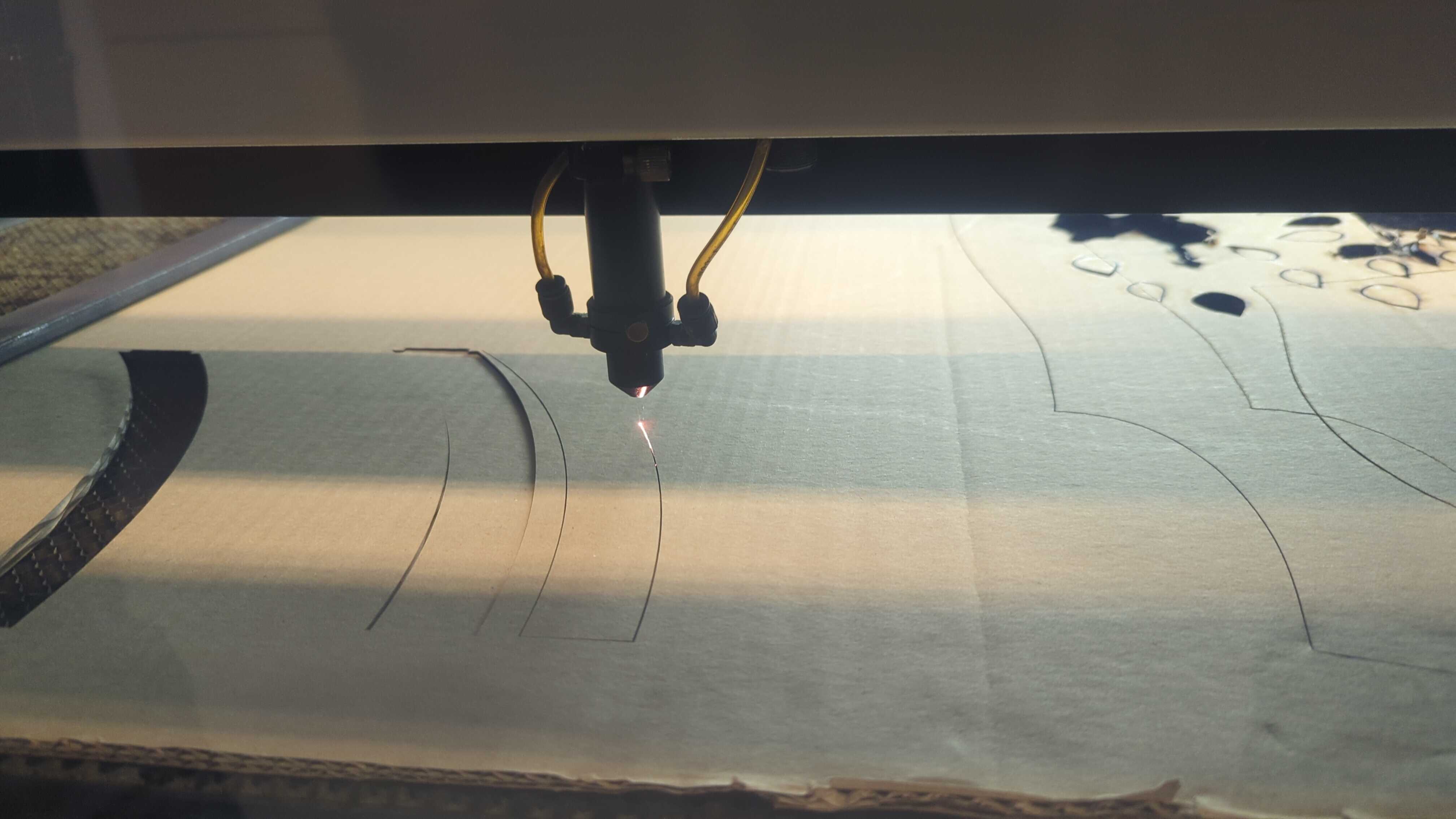 Laser Cutting in Progress