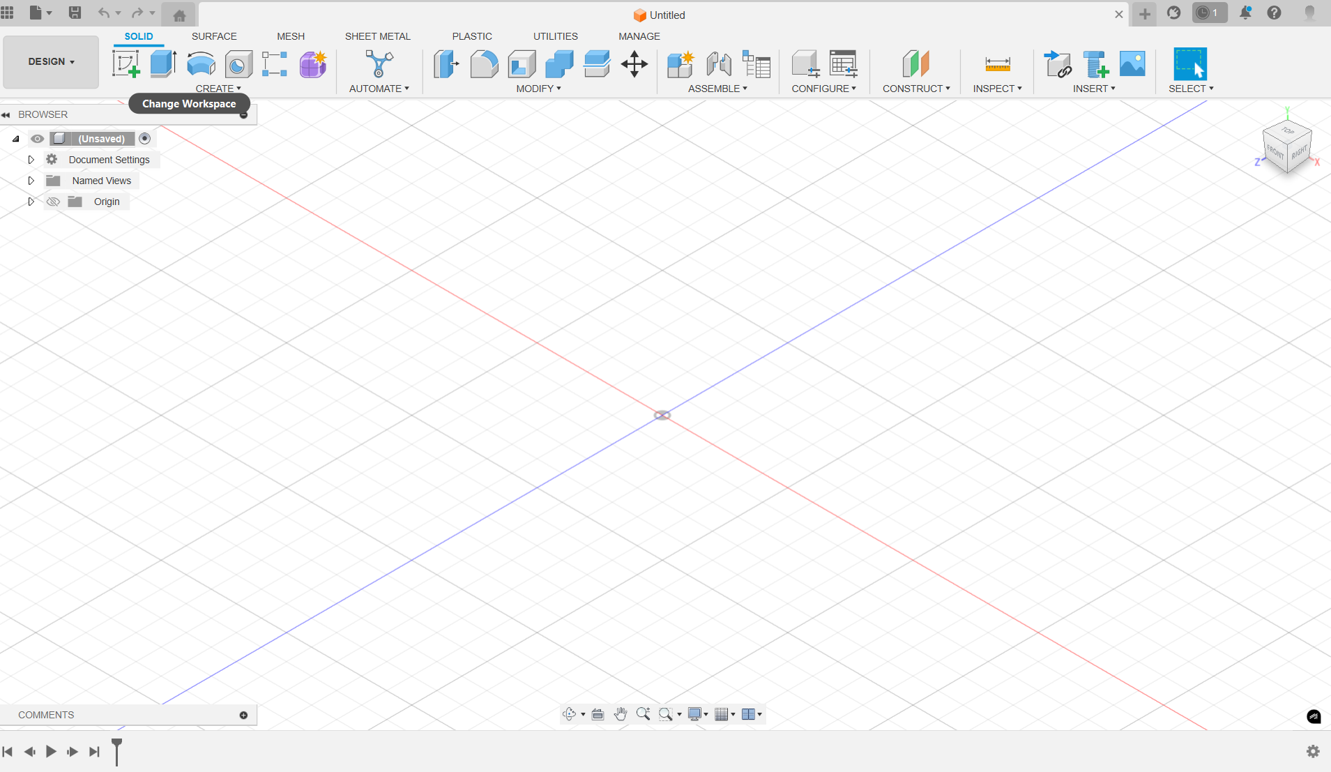 Fusion 360 Interface