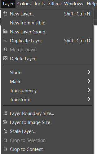 GIMP Layers