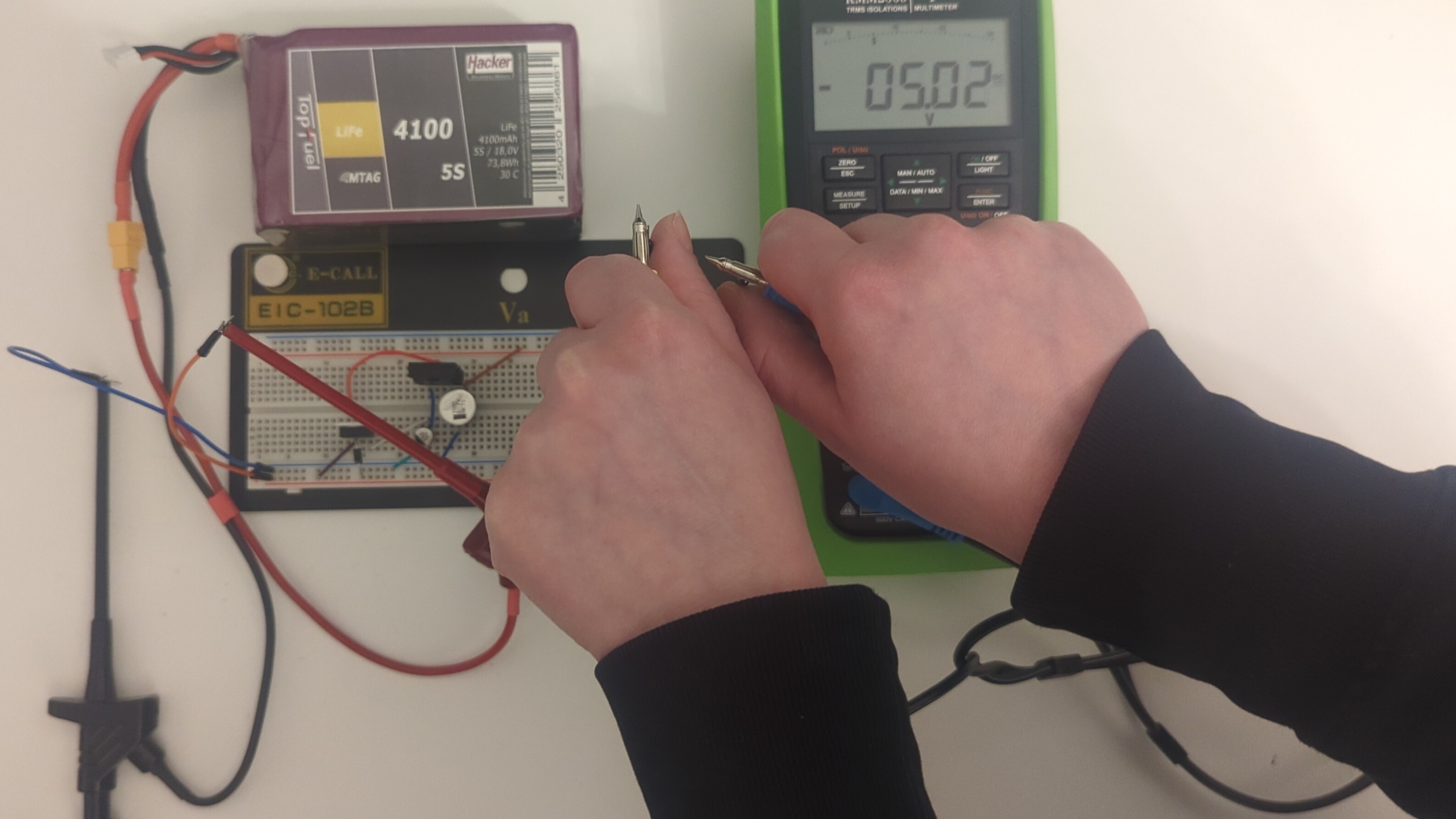 Measurement of the Power Supply PCB