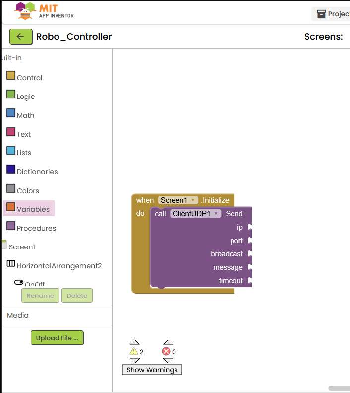 Screen1 Initialize Block