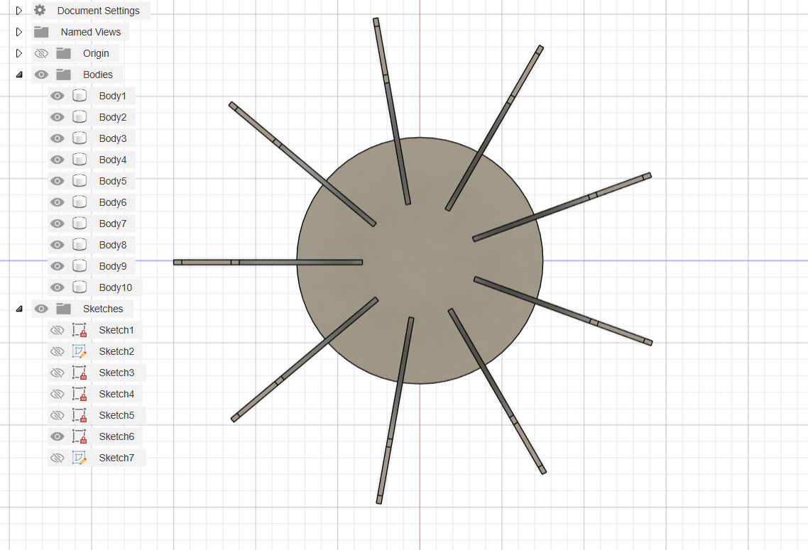 Circular Pattern for Columns