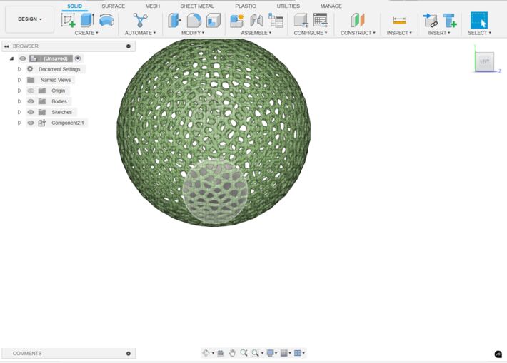 Sphere with inner sphere