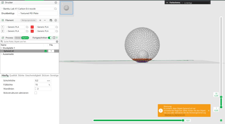 Printing in progress
