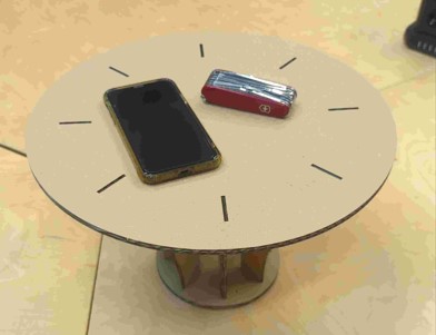 Assembled Structure Holding Objects