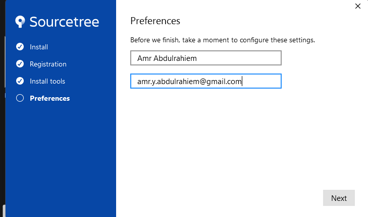 Source Tree setting up