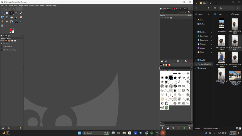 Gimp Program Interface Amr Yaser Abdulrahiem's Fab Academy Quest