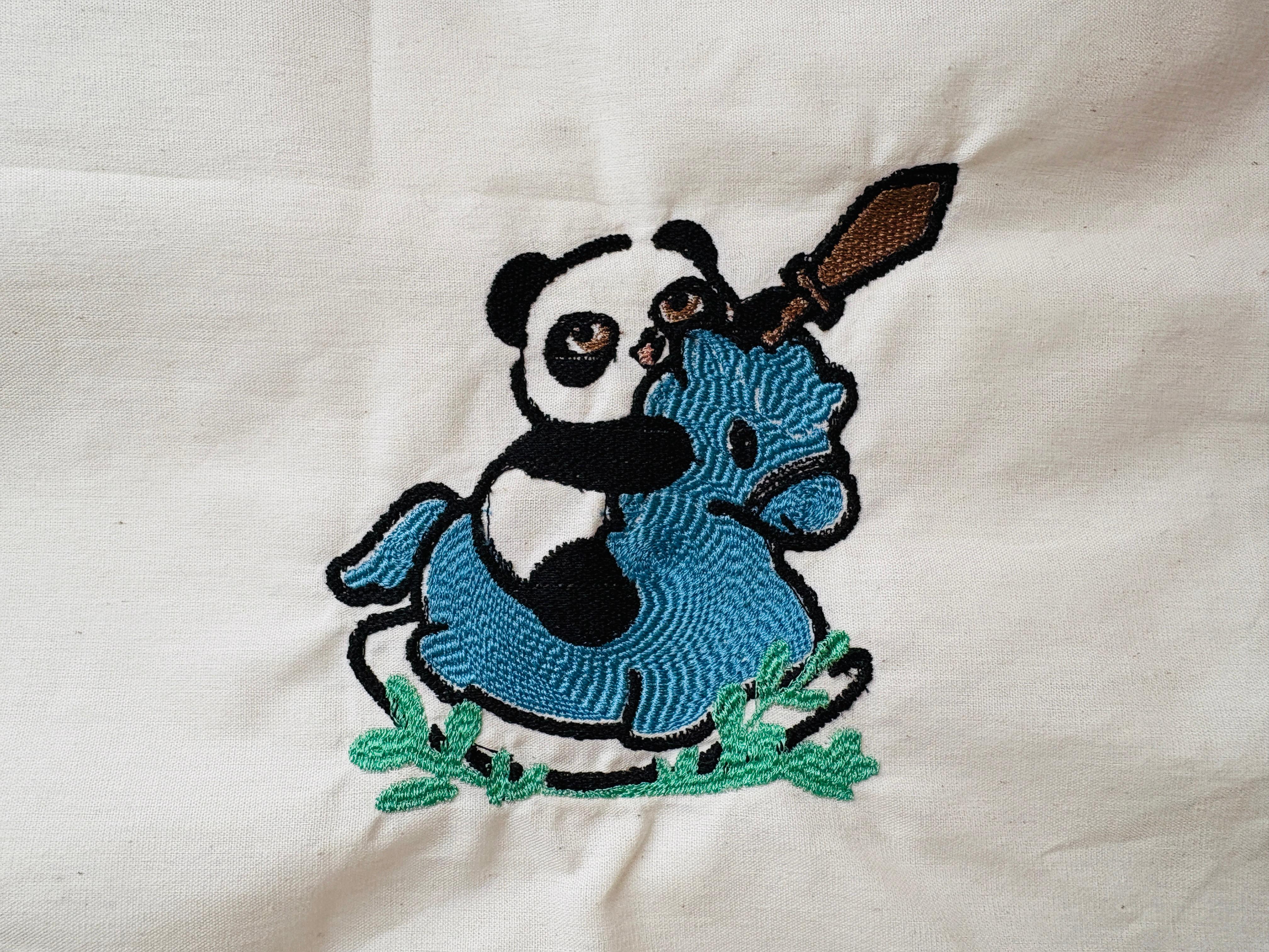 Final embroidery result