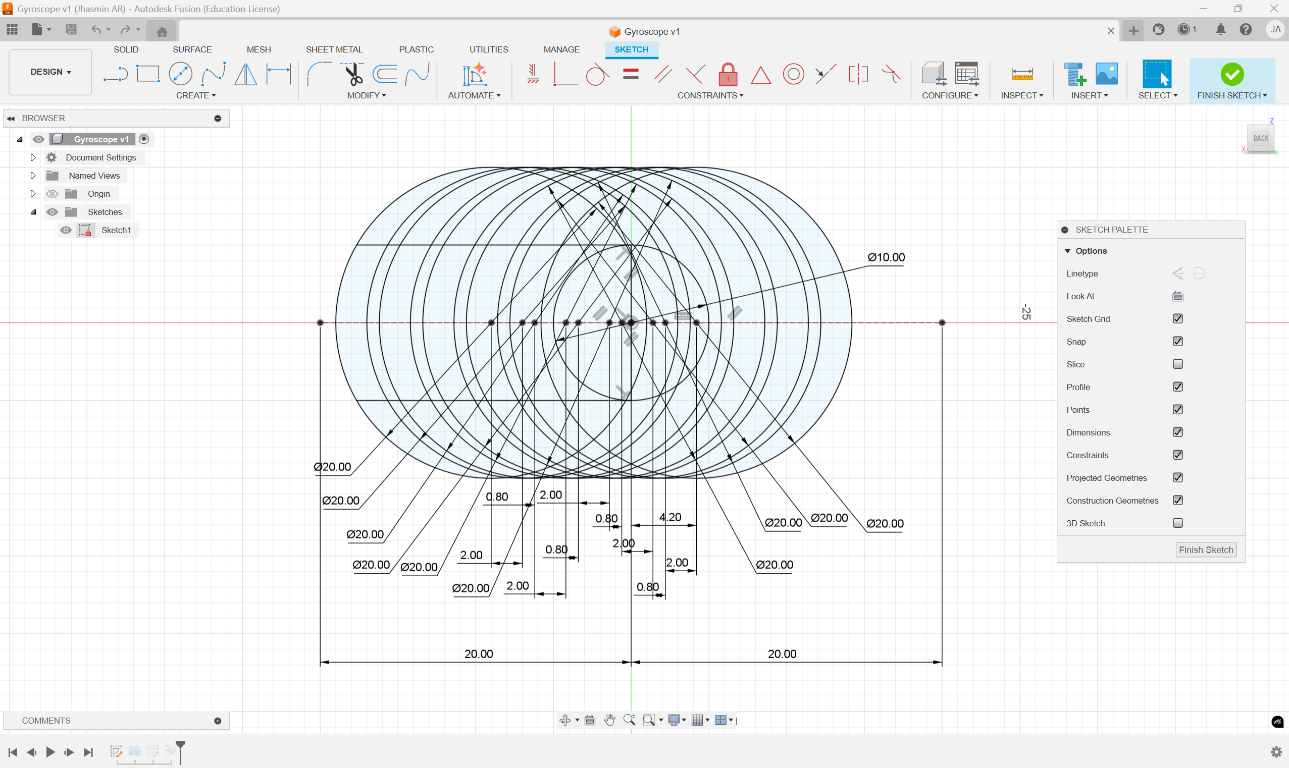Gyroscope Fusion 360