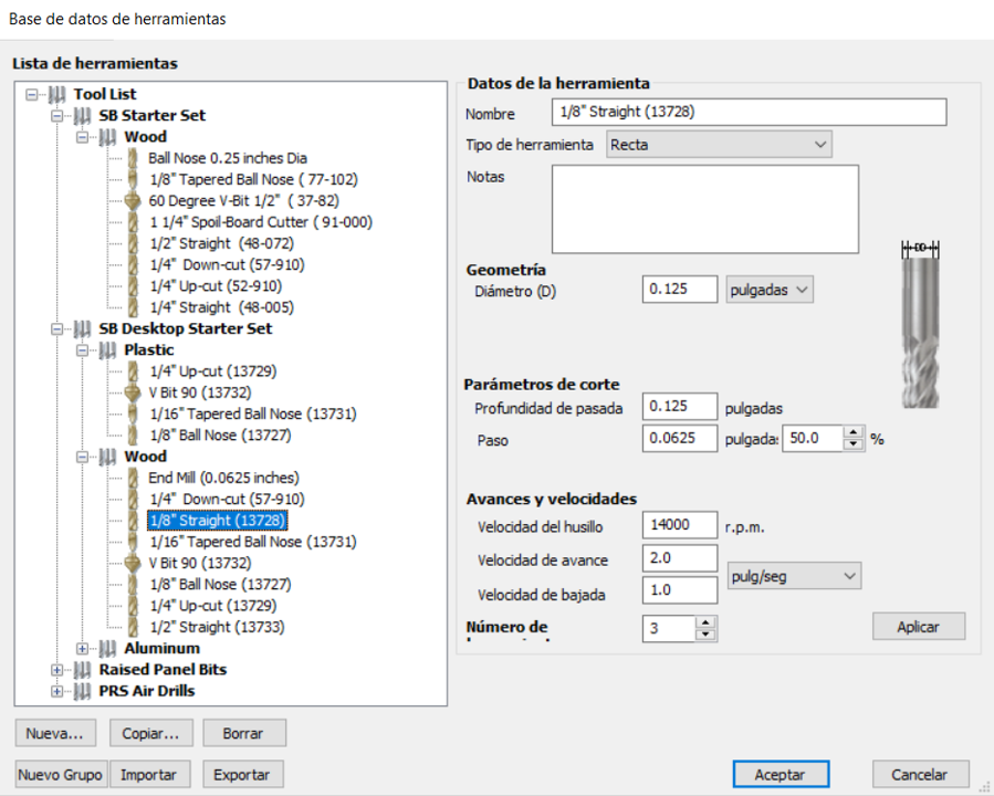 3D preview VCarve Pro