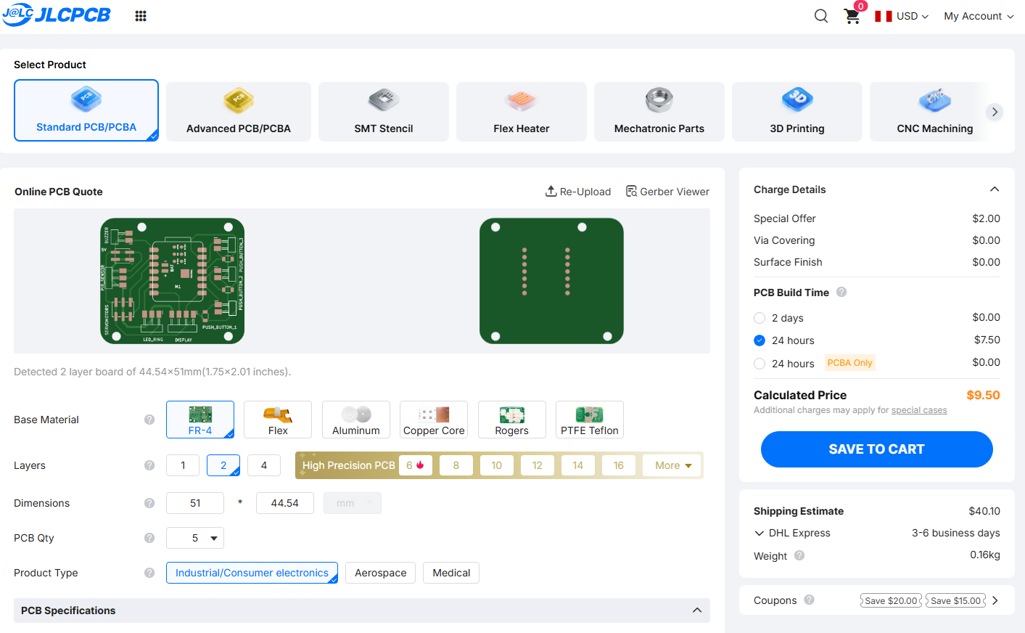 JLCPCB upload