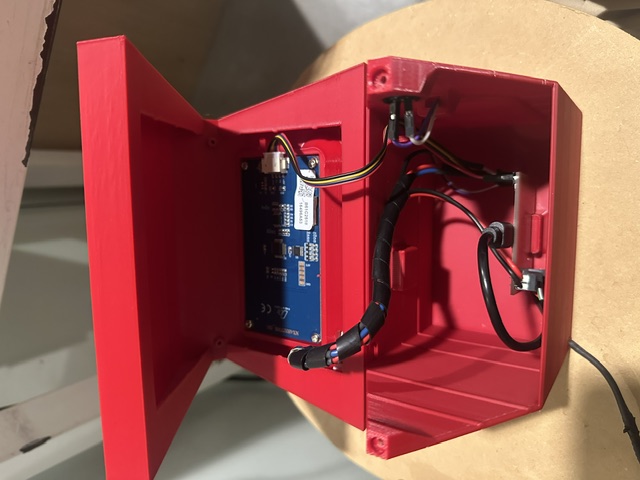 Interior with PCB and wiring