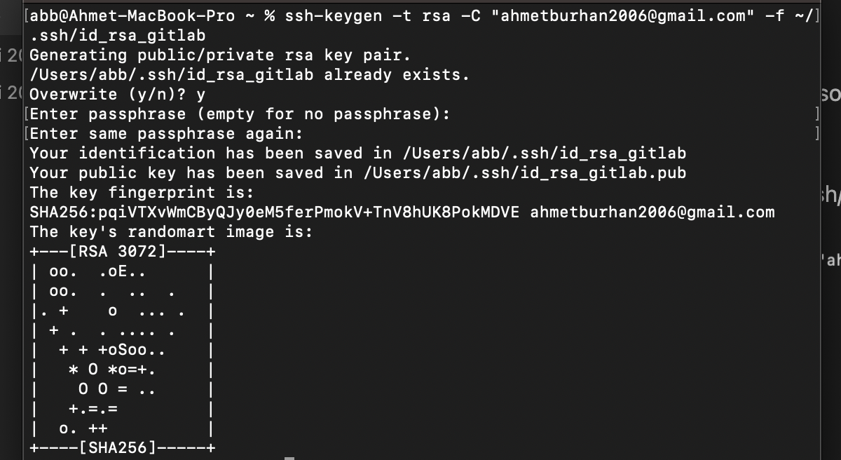 SSH Key Generation Step 2