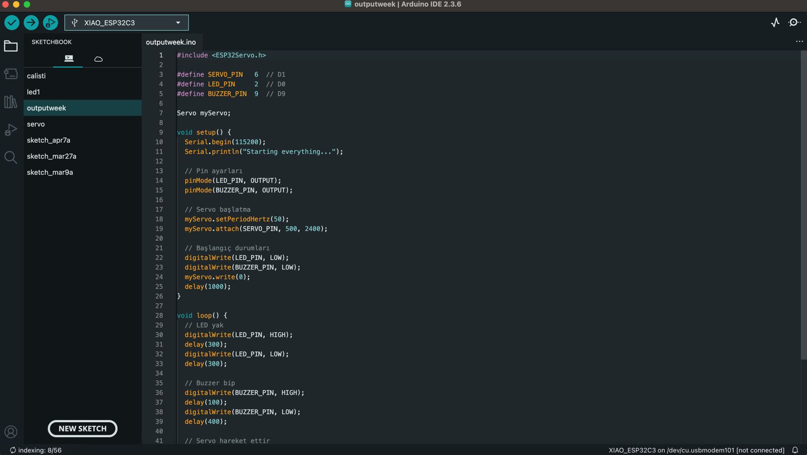Arduino IDE code