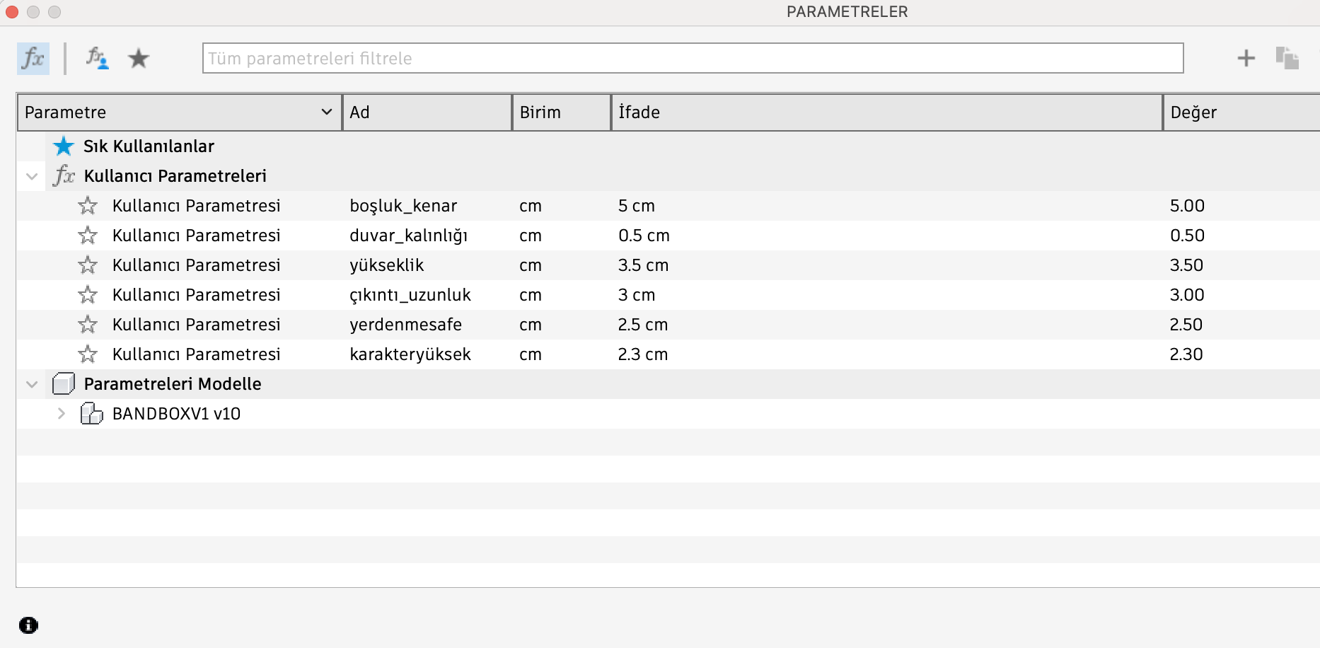 Adjusting first parameter