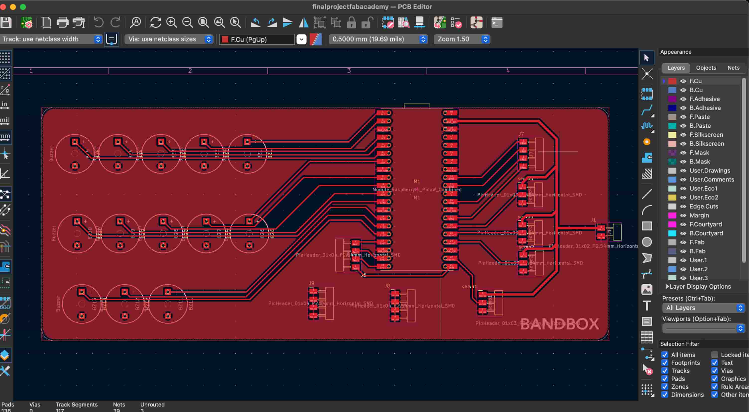 BandBox PCB Layout