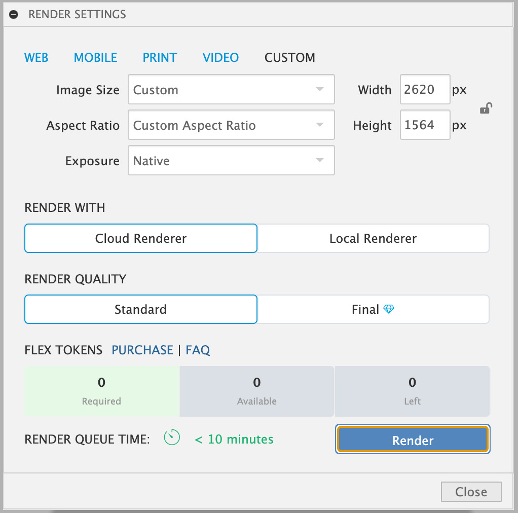 Render Settings