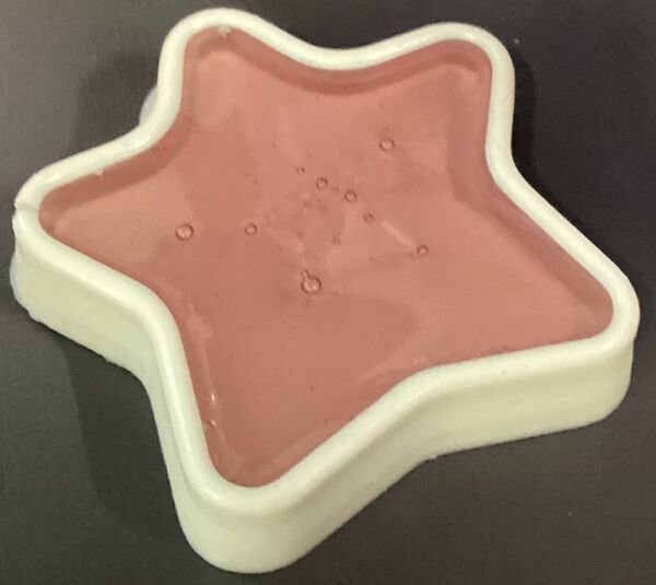 Filled Star Mold with Resin