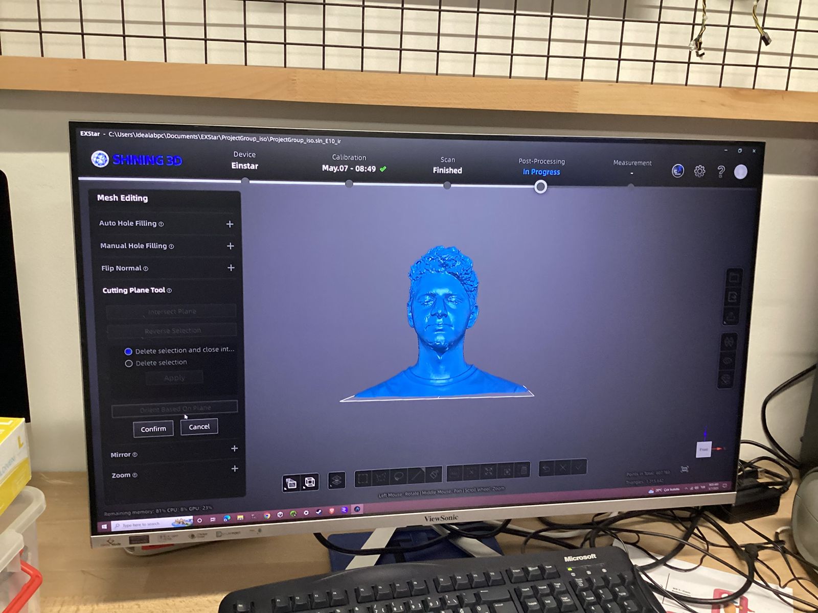 Live Point Cloud Capture