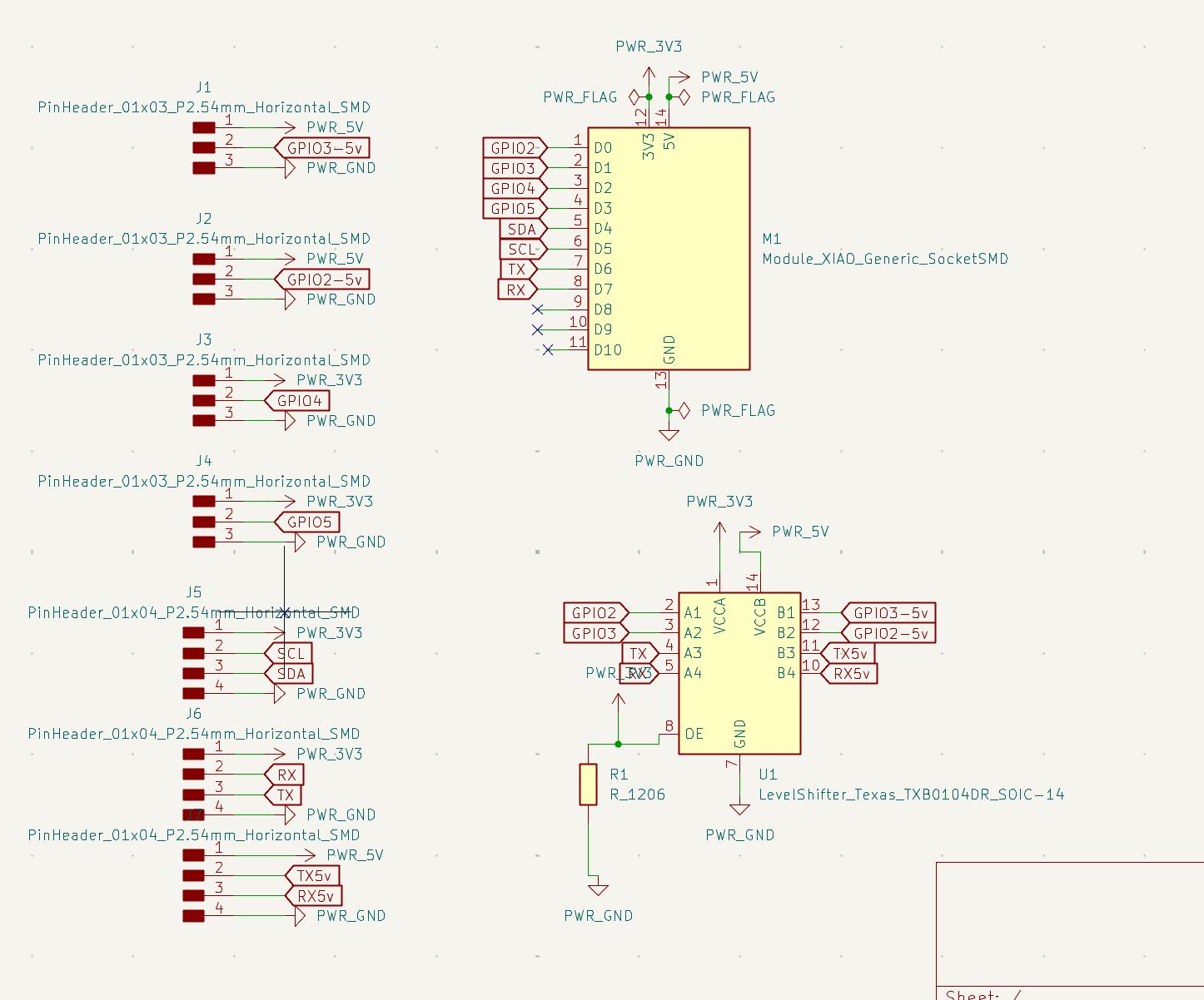 Schematic With Labels and Power