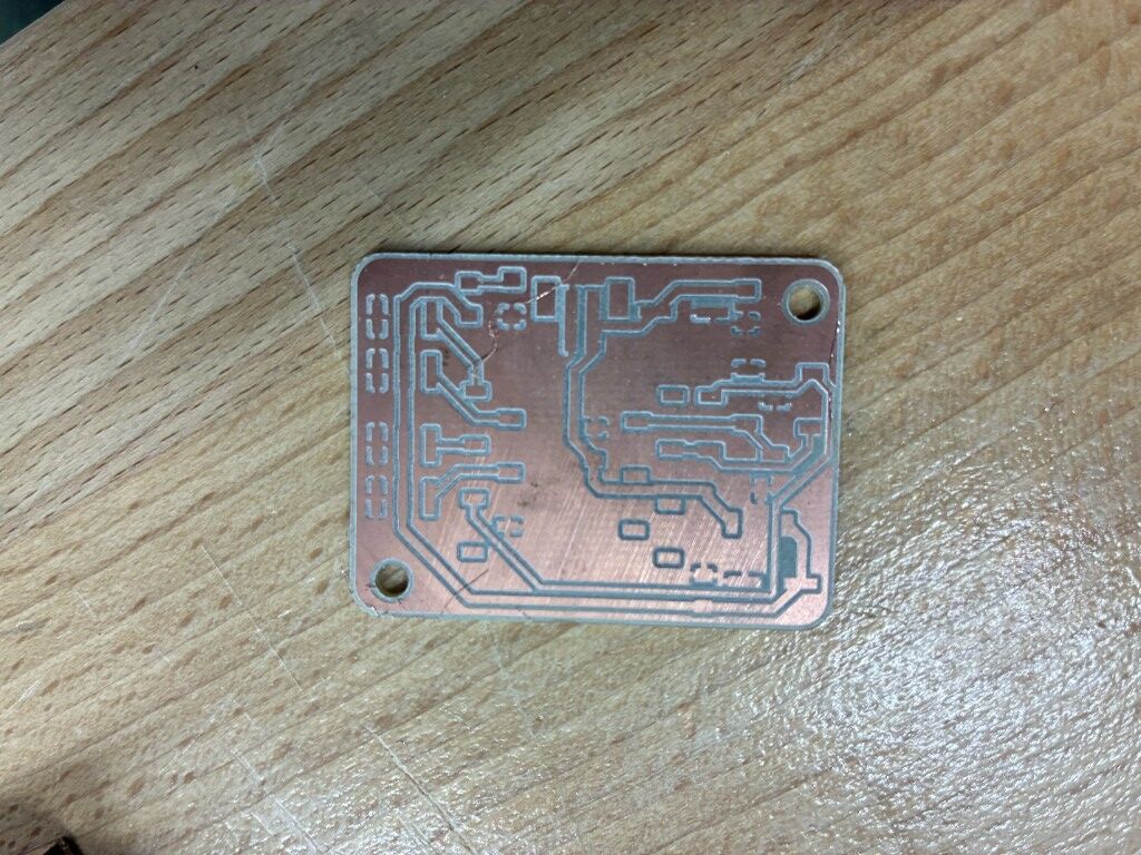 Final milled PCB