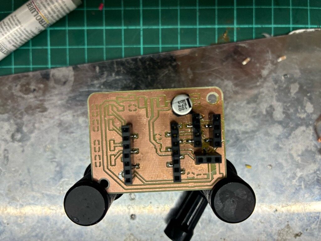 Remaining components soldered