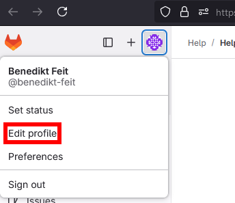 git edit profile