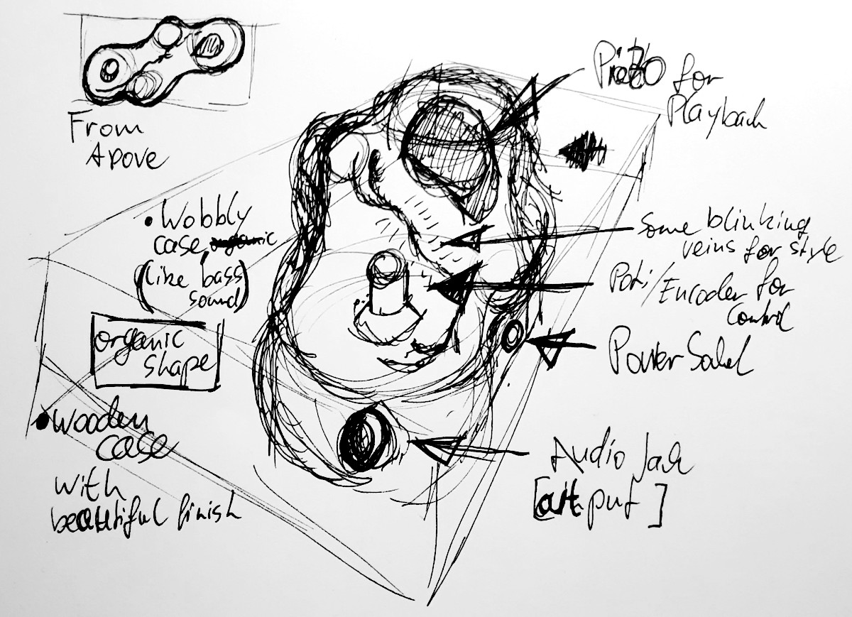 sketch of a simple bass synthesizer