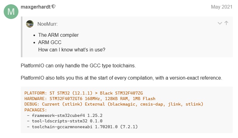 How to find Toolchain