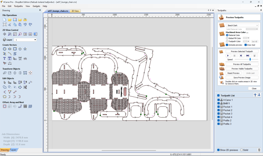 Toolpaths ready