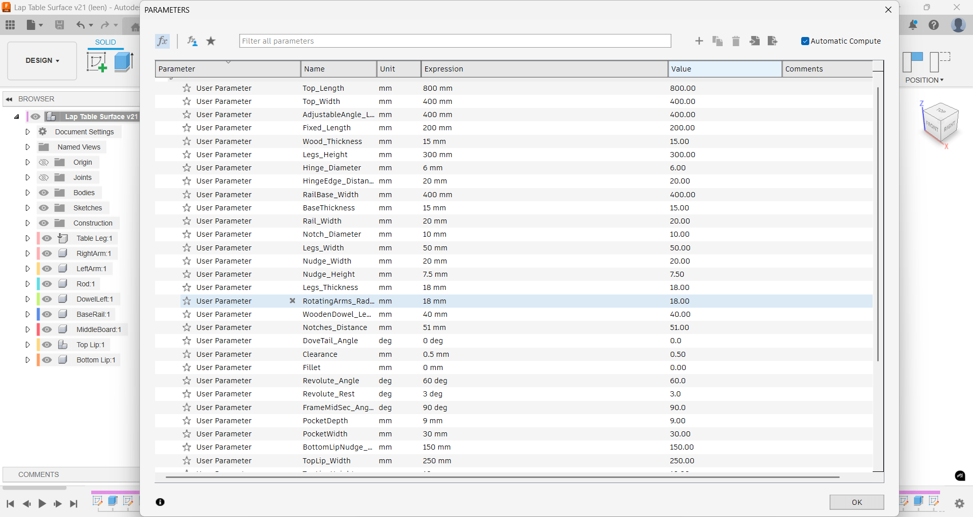 TableParameters
