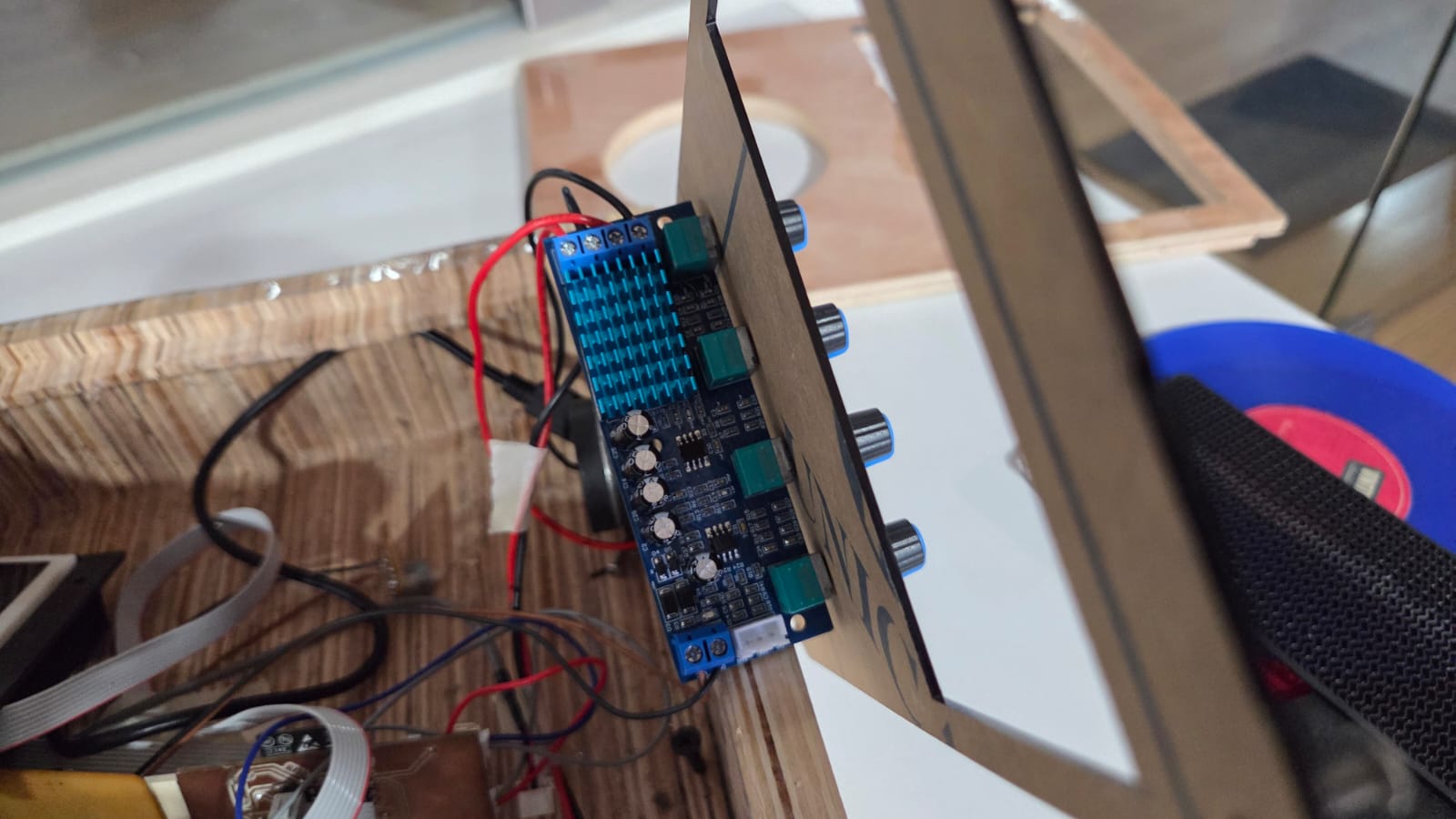 Display module on the top panel