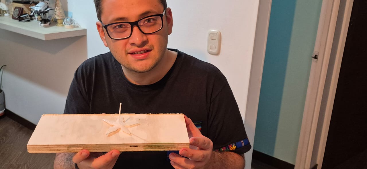 Final candle fully removed from mold (right image)