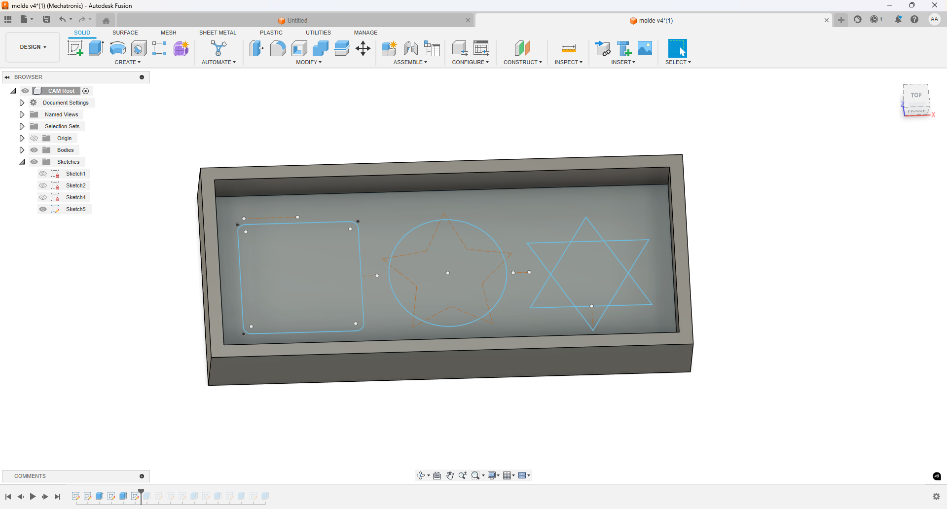 Extruding the cavity with proper margin