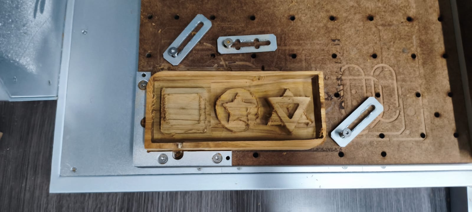 Result after milling process