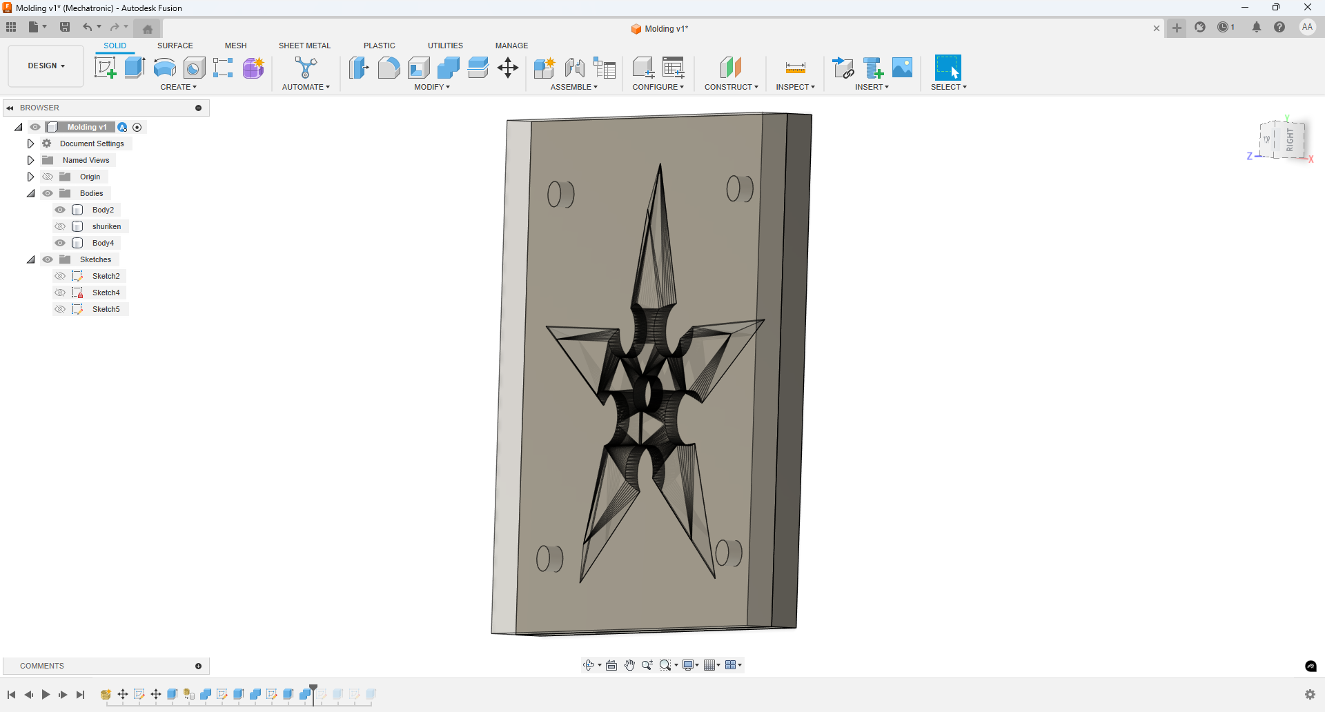 Alignment pins in Fusion 360