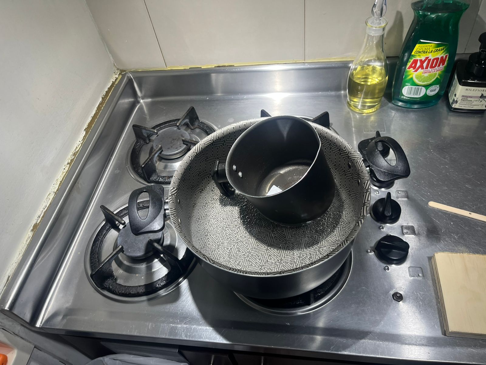 Melting paraffin wax