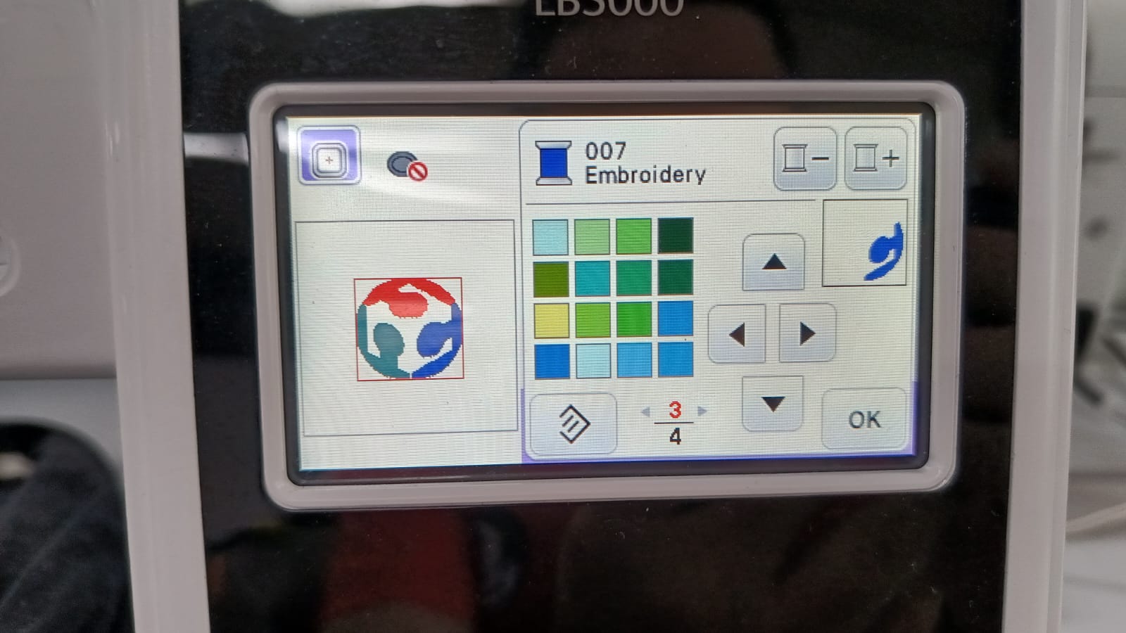 Preview of embroidery color segment 1