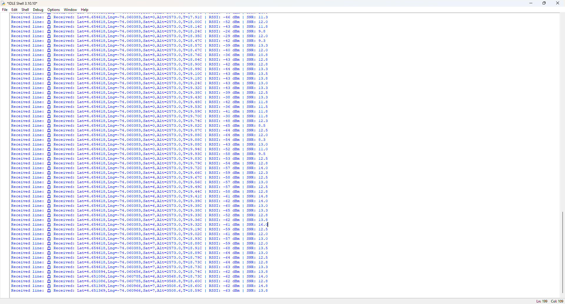 Python Serial Output