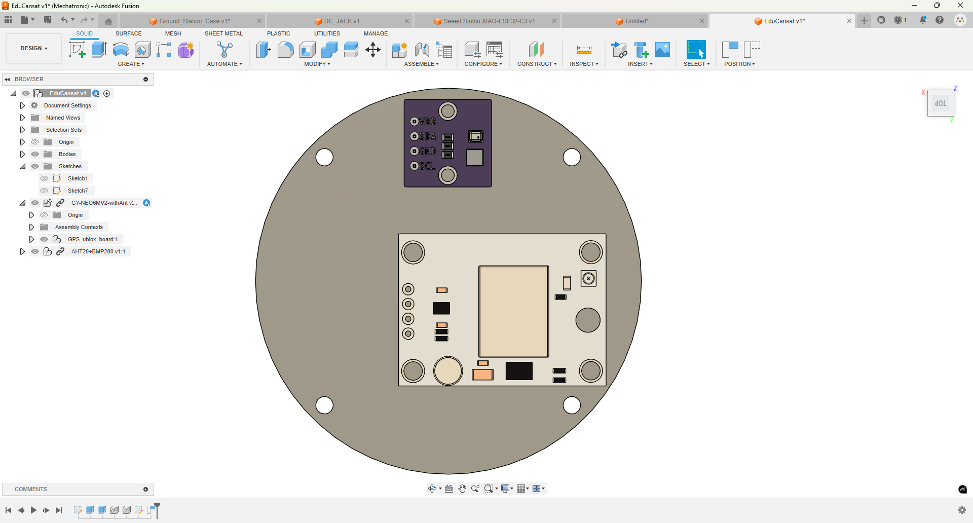 3D Model in Fusion 360