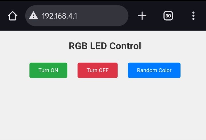 Web Interface Control
