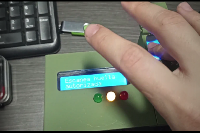 Testing fingerprint module connection