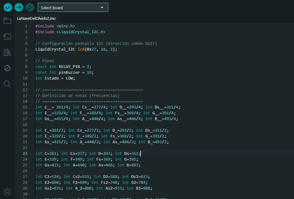 Pasting the song code