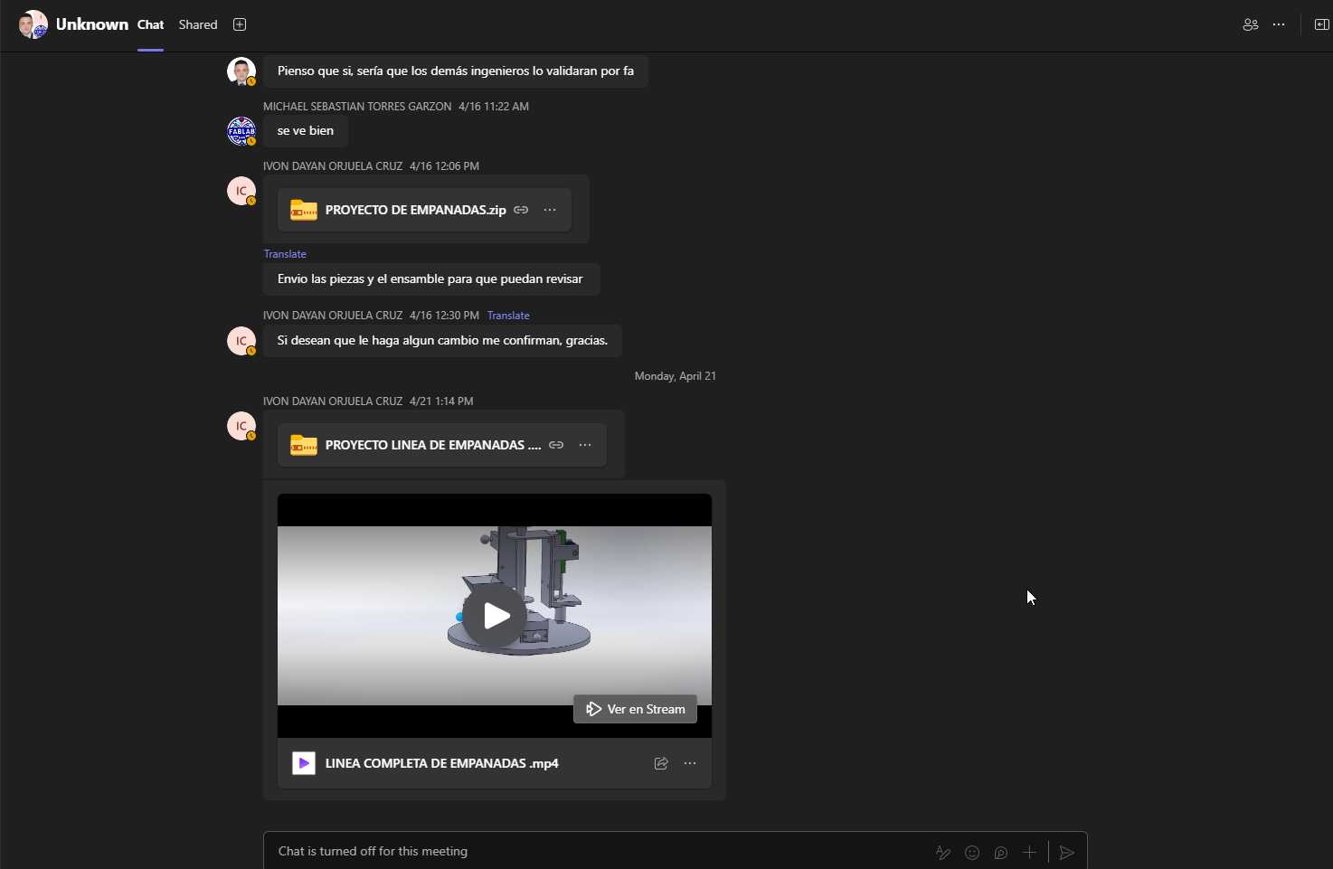 Chat planning