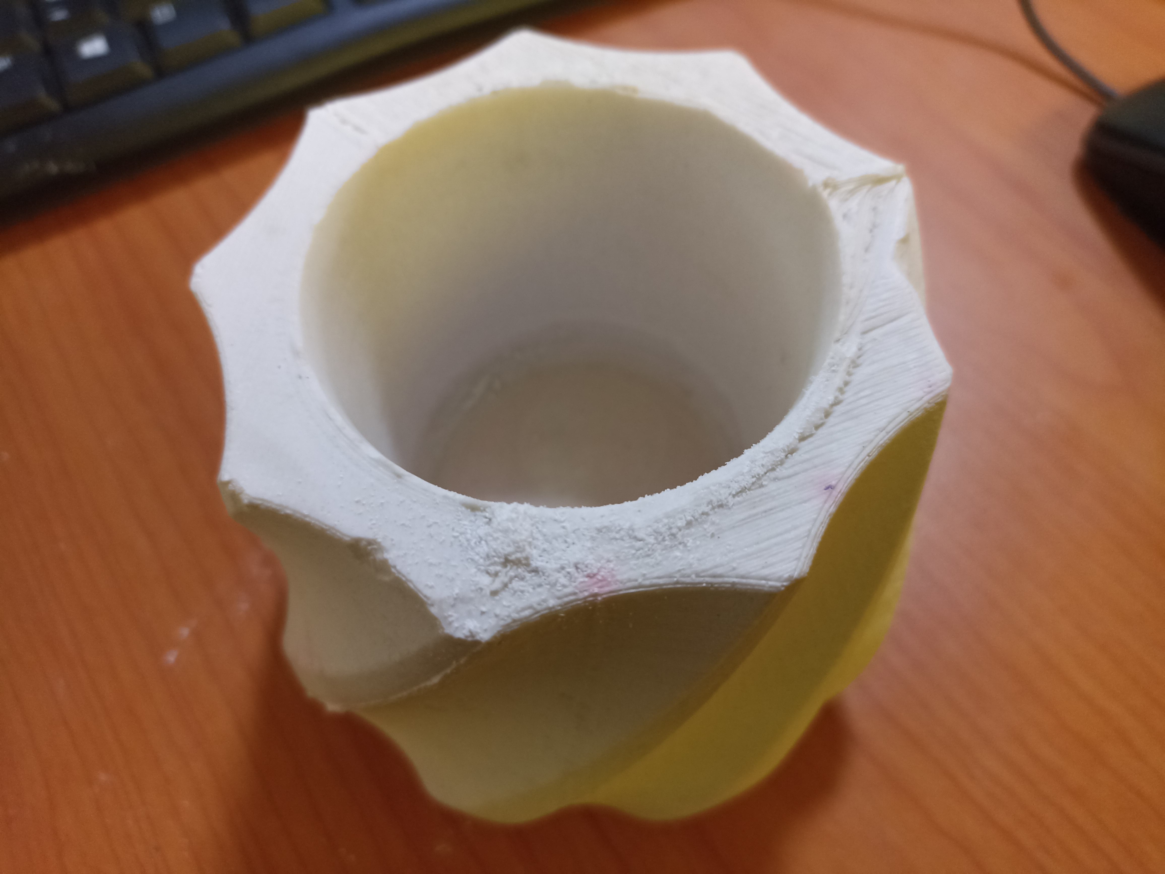 Inner cavity after demolding