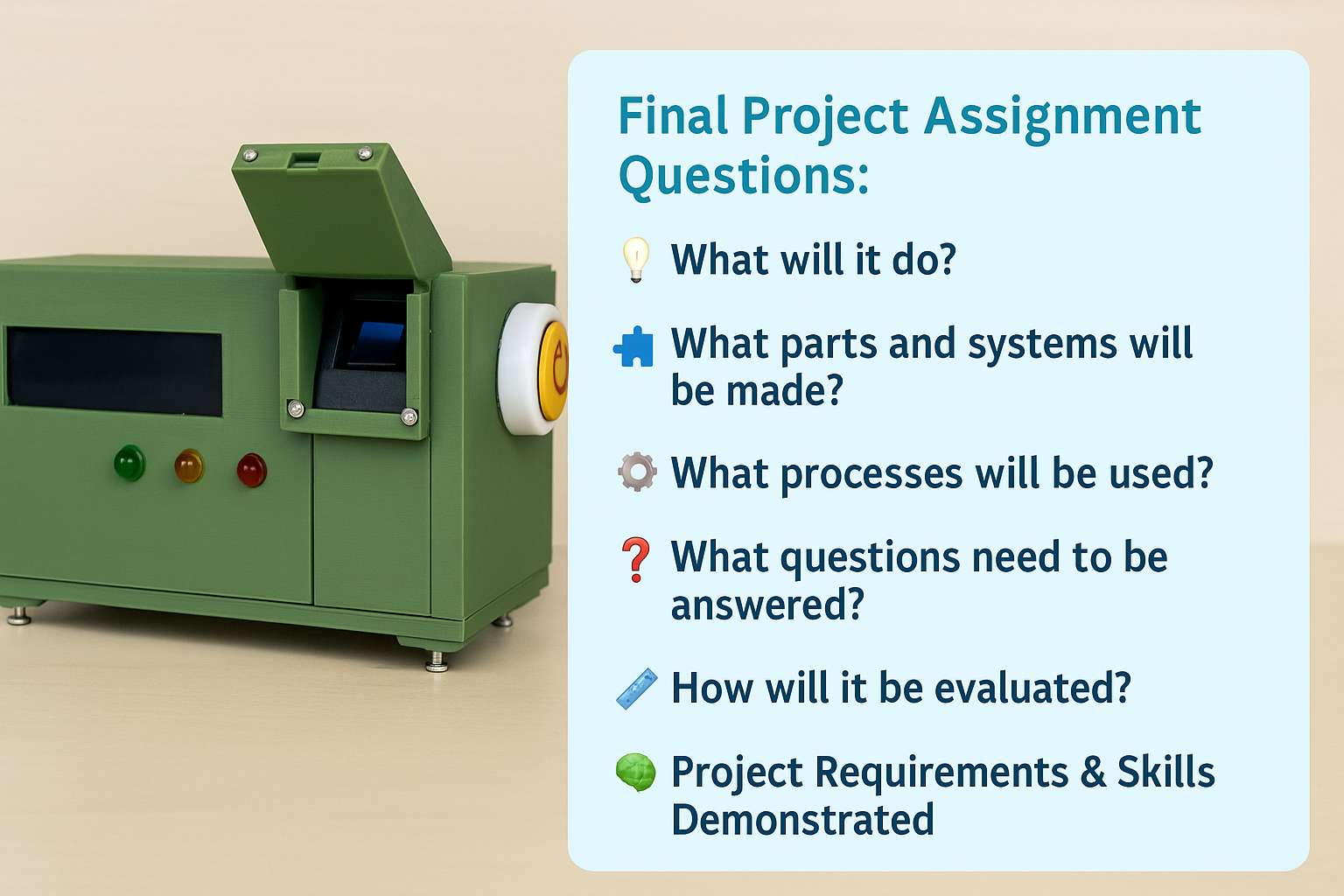 Final project assignment answers summary