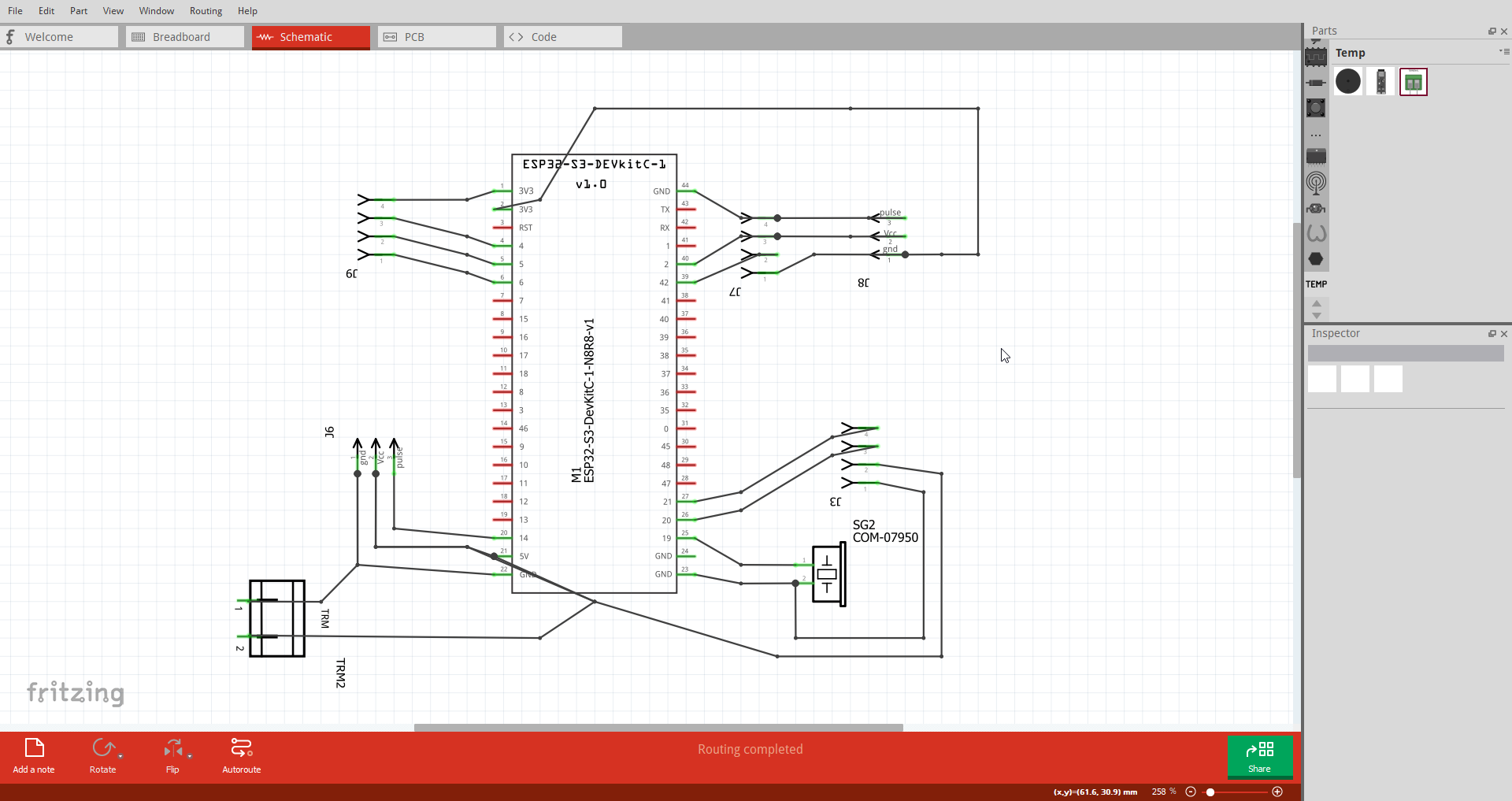 Fritzing Schematic View