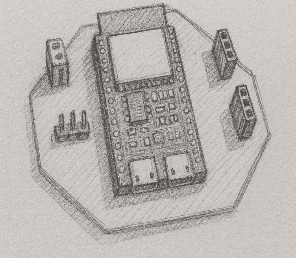 Sketch or Layout of ESP32-S3 Expansion Board